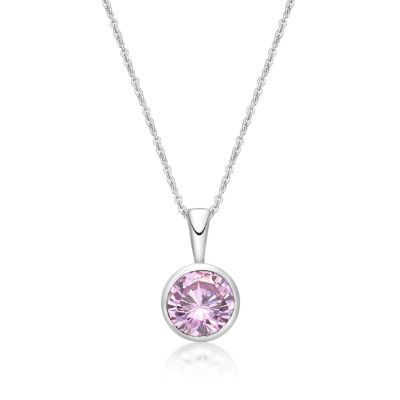 Picture of OCTOBER   , 5mm BEZEL PENDANT with CHAIN